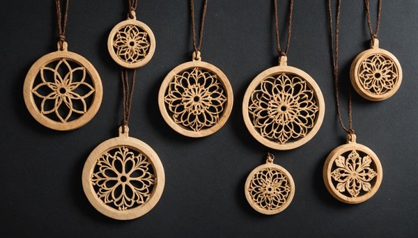 L'élégance intemporelle des pendentifs en bois artisanaux